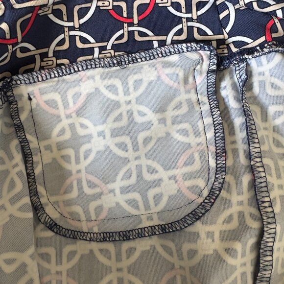 J. McLaughlin Navy and White Patterned Cropped Pants - Picture 2 of 7